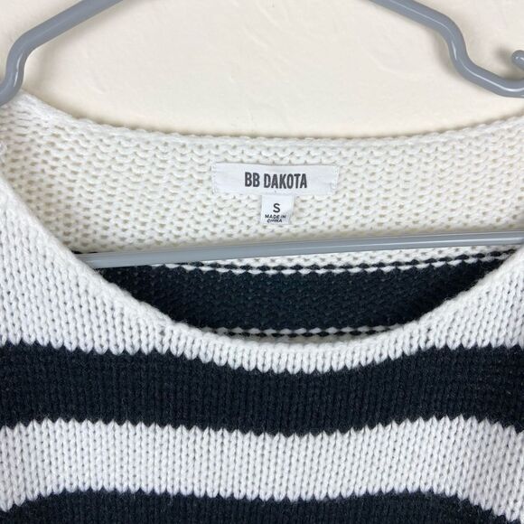 BB Dakota Knit Striped Sweater - Black/White - Picture 6 of 6